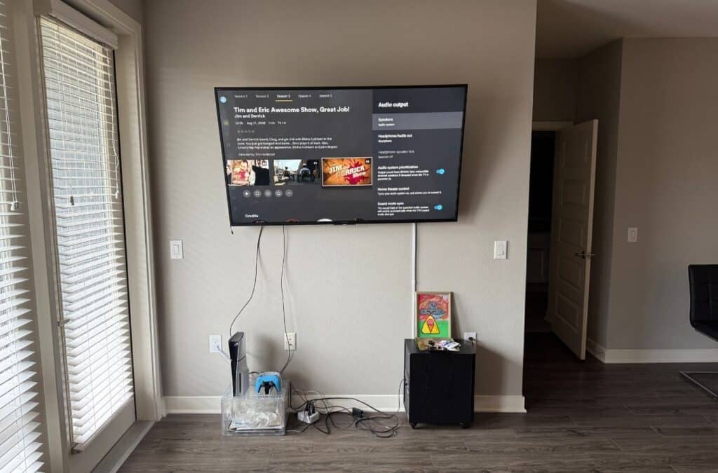 Mount It ATX technician delivering precise mounting solutions in Zilker, TX using expert tools and dependable local service. Mounting Company Near Me.
